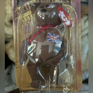 Britannia the bear. McDonald’s collection.